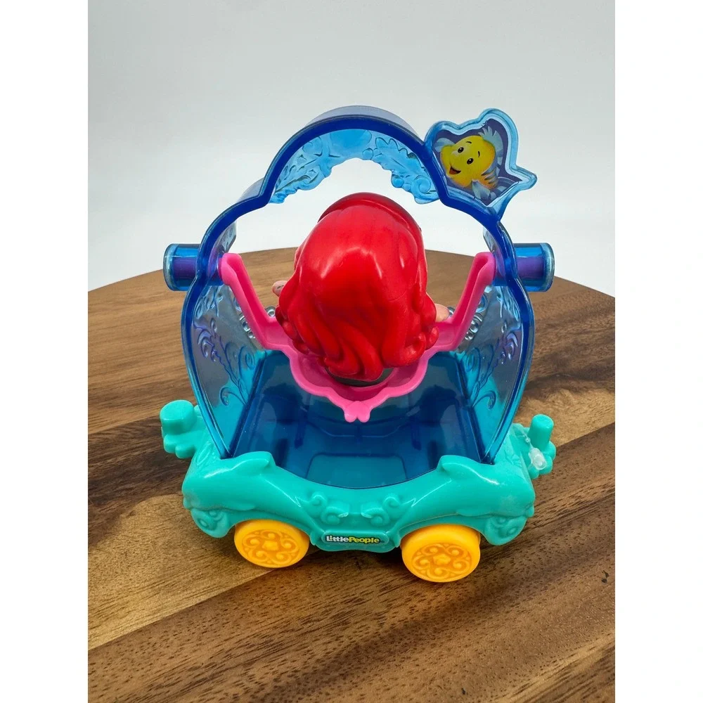 Fisher-Price Little People Disney Princess Ariel Parade Float Toy Teal Blue